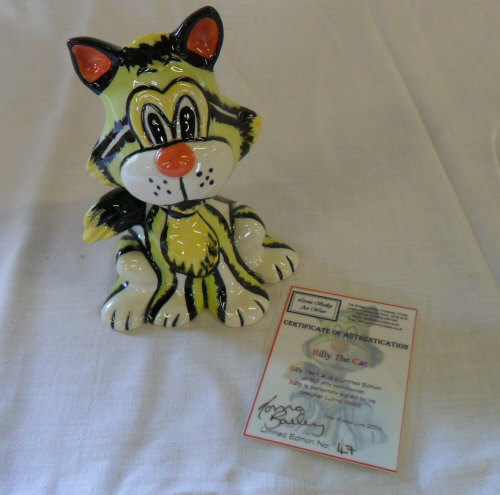 Lorna Bailey 'Billy the Cat' figure limited edition 47/50