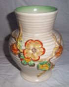 Clarice Cliff vase, size approx 18cm tall