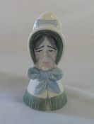 Royal Worcester 'Old Woman' ceramic candle snuffer