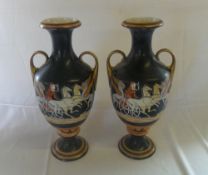 Pr of ceramic vases