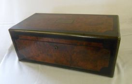 19th cent brass bound writing slope