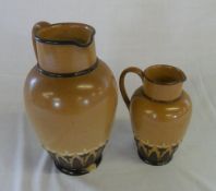 2 Doulton Lambeth stoneware jugs