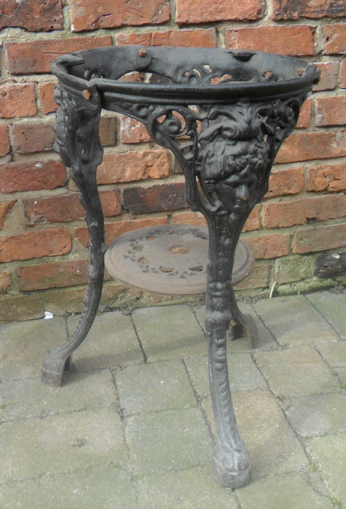 Cast iron table base