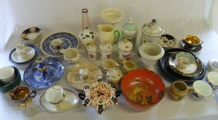 Lg box of mixed ceramics inc Shelley bowl etc