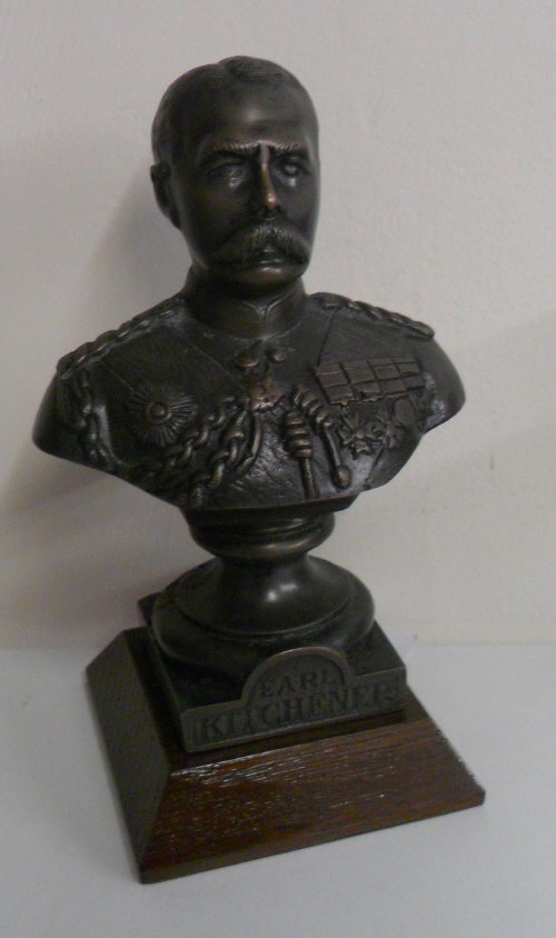 Sm bronze bust of Earl Kitchener
