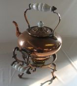 Copper kettle with stand