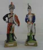 2 continental soldier figures