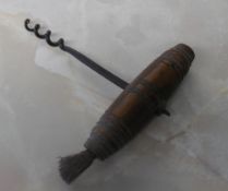 Corkscrew with brush