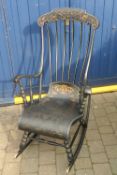 19th cent Swedish rocking chair