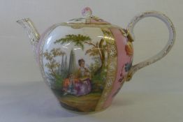 Meissen hand painted teapot