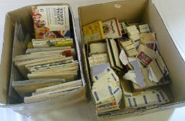 2 boxes of cigarette cards & albums