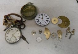 Pinnacle pocket watch and other various pocket watch parts/spares