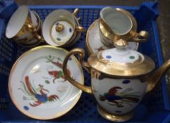 Oriental gilded pt tea service