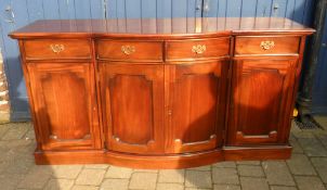 Modern bow fronted sideboard 1.65m width