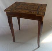 Rinaldo Rondelli inlaid musical box/table