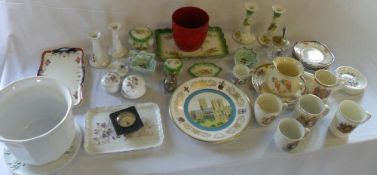 Ceramics inc commemorative ware, trays etc