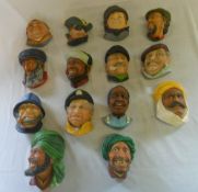 Plaster wall masks inc Artful Dodger etc