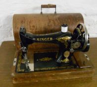 Singer sewing machine with case
