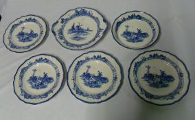 6 Royal Doulton 'Norfolk' pattern plates