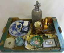 Bendigo pottery, Don Bradman mug, various plates etc