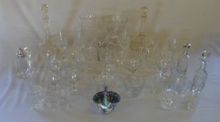 Various glassware inc decanters & glasses