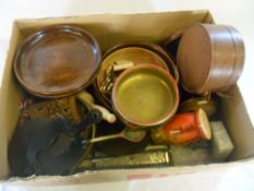 Matryoshka doll, brass items etc