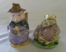 Beatrix Potter 'Mr Jeremy Fisher' & 'This Pig Had None' figures