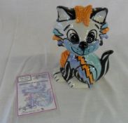 Lorna Bailey 'Striker the Cat' figure limited edition 8/50