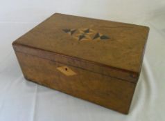 Walnut inlaid box