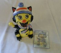 Lorna Bailey 'Goal the Cat' figure limited edition 47/75