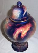 Wilkinsons 'Oriflamme' Highfield vase signed to base 'B' Frank Butler slight chip to lid rim and