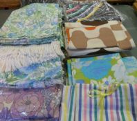 Assorted vintage bed linen from 1960 - 70