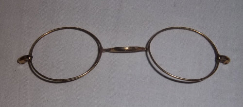 12ct gold spectacle frames, wt approx 3g