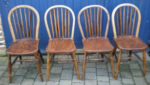 4 elm kitchen country chairs