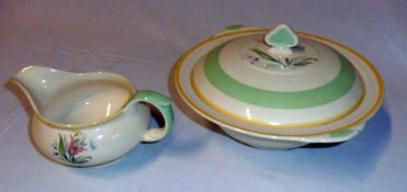 New Hall tureen & gravy jug