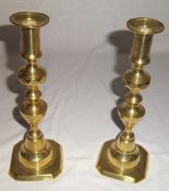 Pr brass candlesticks