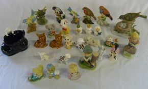 Box of ceramic figures etc