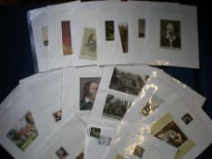 Collection of Alfred Lord Tennyson items inc old post cards, cigarette cards & FDC