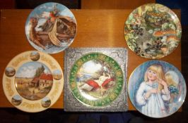 4 collectors plates inc 'Portraits of the Countryside Canterbury Tales', all boxed with