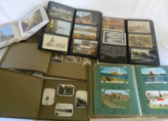 Lg box of various old photographs, postcards etc
