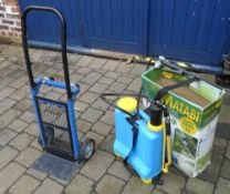 Matabi knapsack sprayer & sack barrow