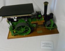 Exhibition model of a Burrell steam roller