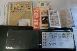 Box of FDC, stamp albums, stamp books etc