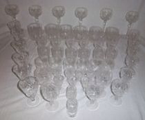 Approx 63 Stewart Crystal glasses