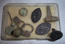 3 early seals, 2 oval - 1 round and metal detection finds from the Louth area