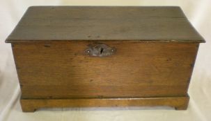 Geo/Vict bible box in the form of a miniature oak blanket box