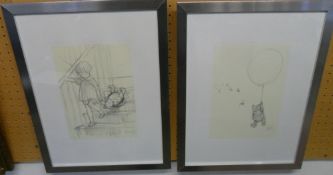 2 Winnie the Pooh prints