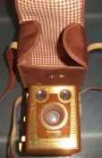Brownie six-20 model F camera & case