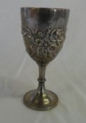 Silver goblet engraved '1st Prize, Mr J Charles - St Marks Men's Club, Billiards Handicap 1913' -