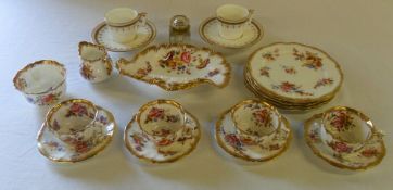 Hammersley Dresden Sprays part tea service inc 5 small plates, 4 cups & saucers, 1 dish, sugar bowl,